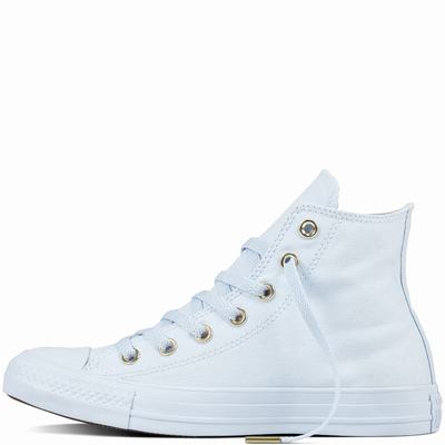 Converse Chuck Taylor All Star Mono Glam High Tops Womens - Blue/Blue/Gold Shoes (126ULIRP)